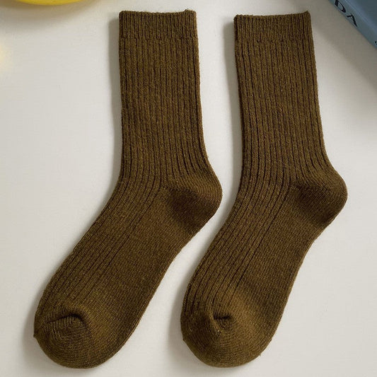 Minari Woolen Colorblock Socks