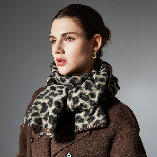 Savarna Leopard Tie-Dye Scarf