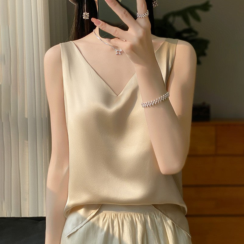 Solenne - Satin Drape Camisole