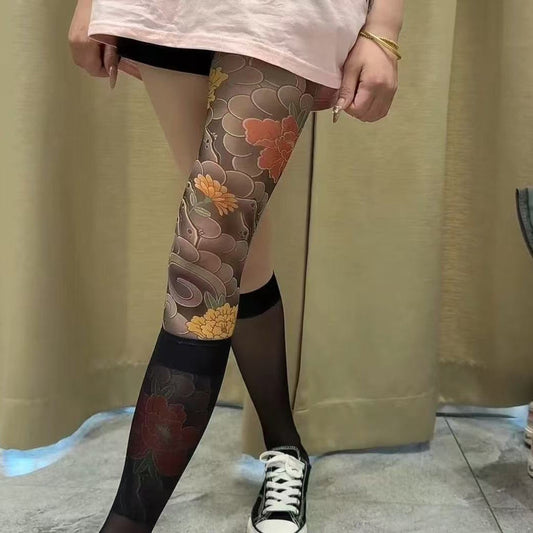 Tiriah Peony Illusion Tights