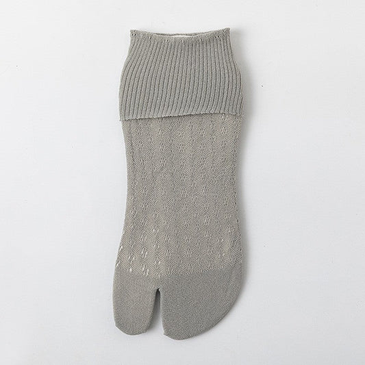 Yaira Mesh-Cut Velvet Socks