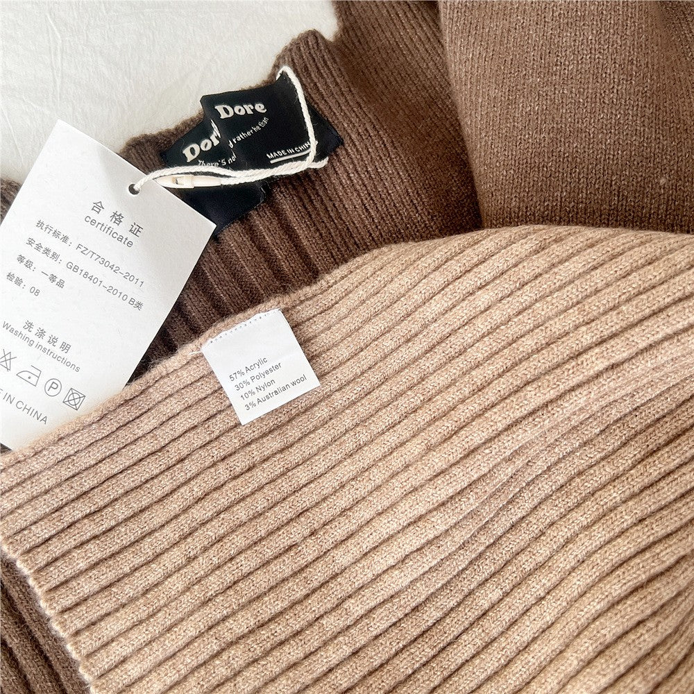 Kairen Stripe-Knit Shoulder Shawl