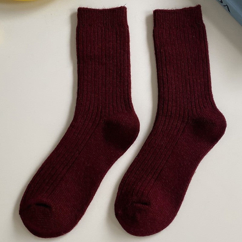 Minari Woolen Colorblock Socks