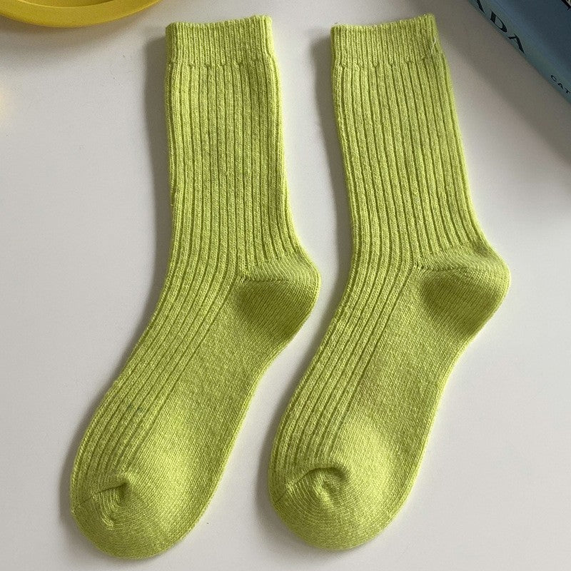 Minari Woolen Colorblock Socks