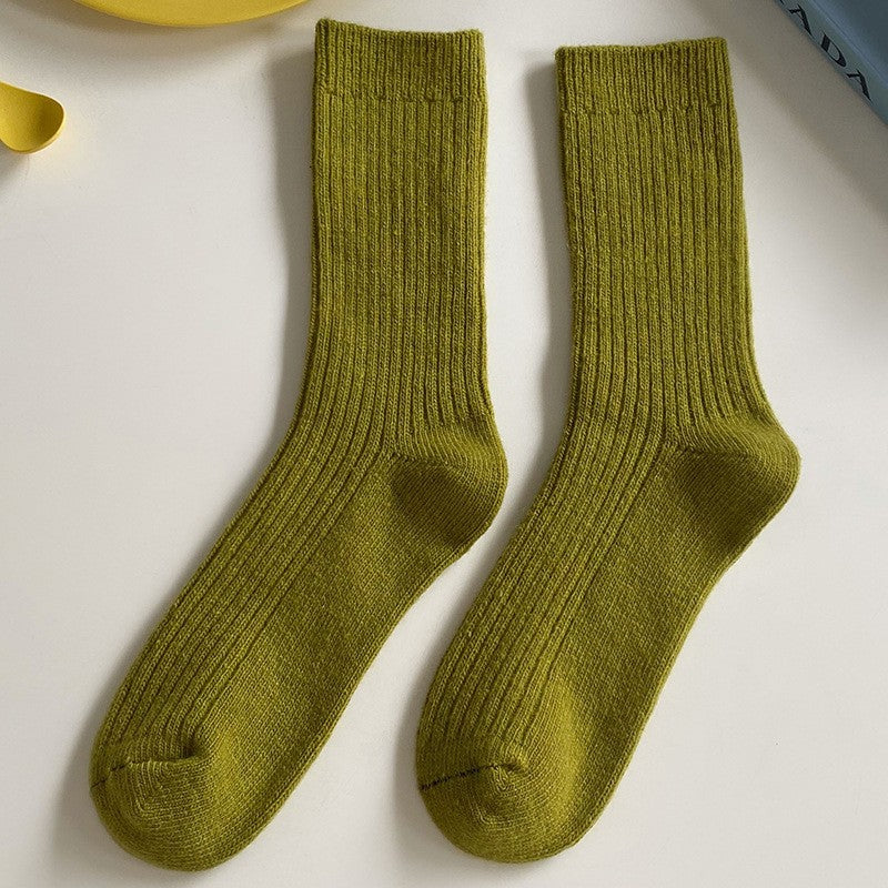 Minari Woolen Colorblock Socks