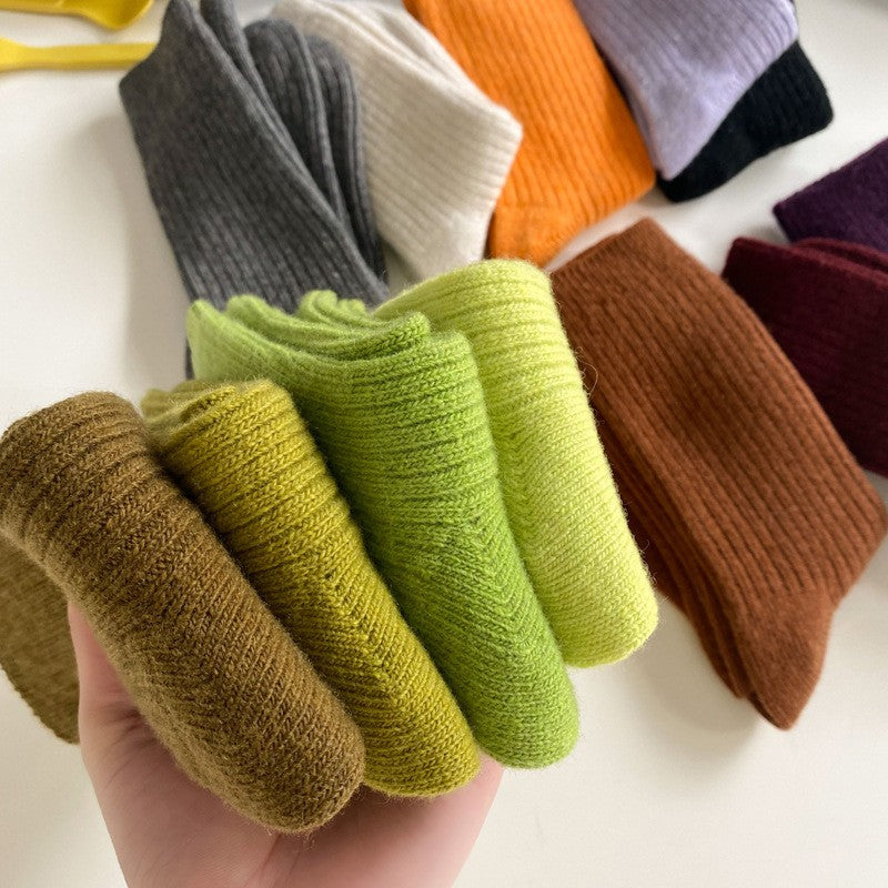 Minari Woolen Colorblock Socks