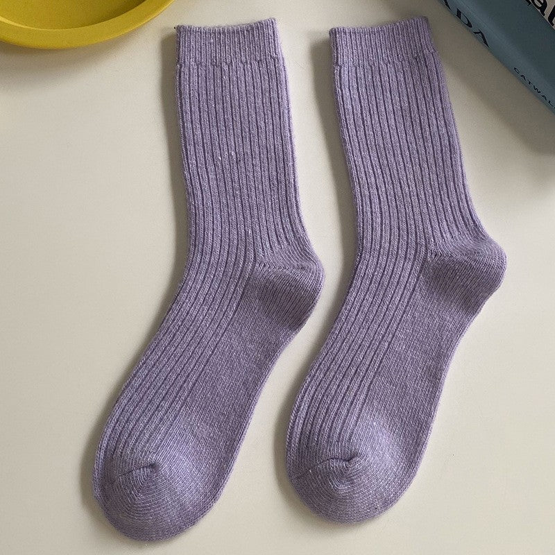 Minari Woolen Colorblock Socks