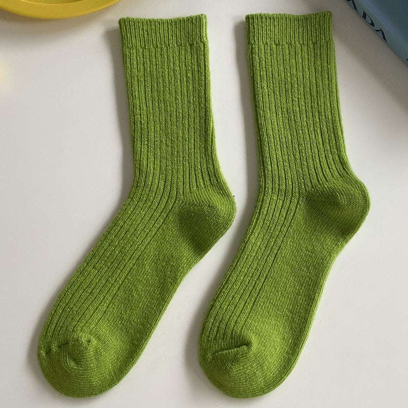Minari Woolen Colorblock Socks