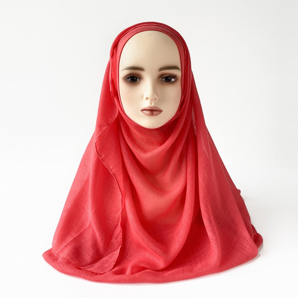 Raya Slub Cotton Tassel Scarf