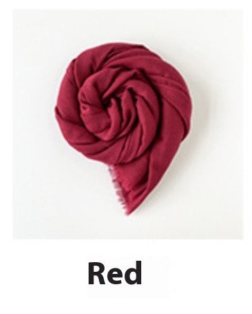 Raya Slub Cotton Tassel Scarf