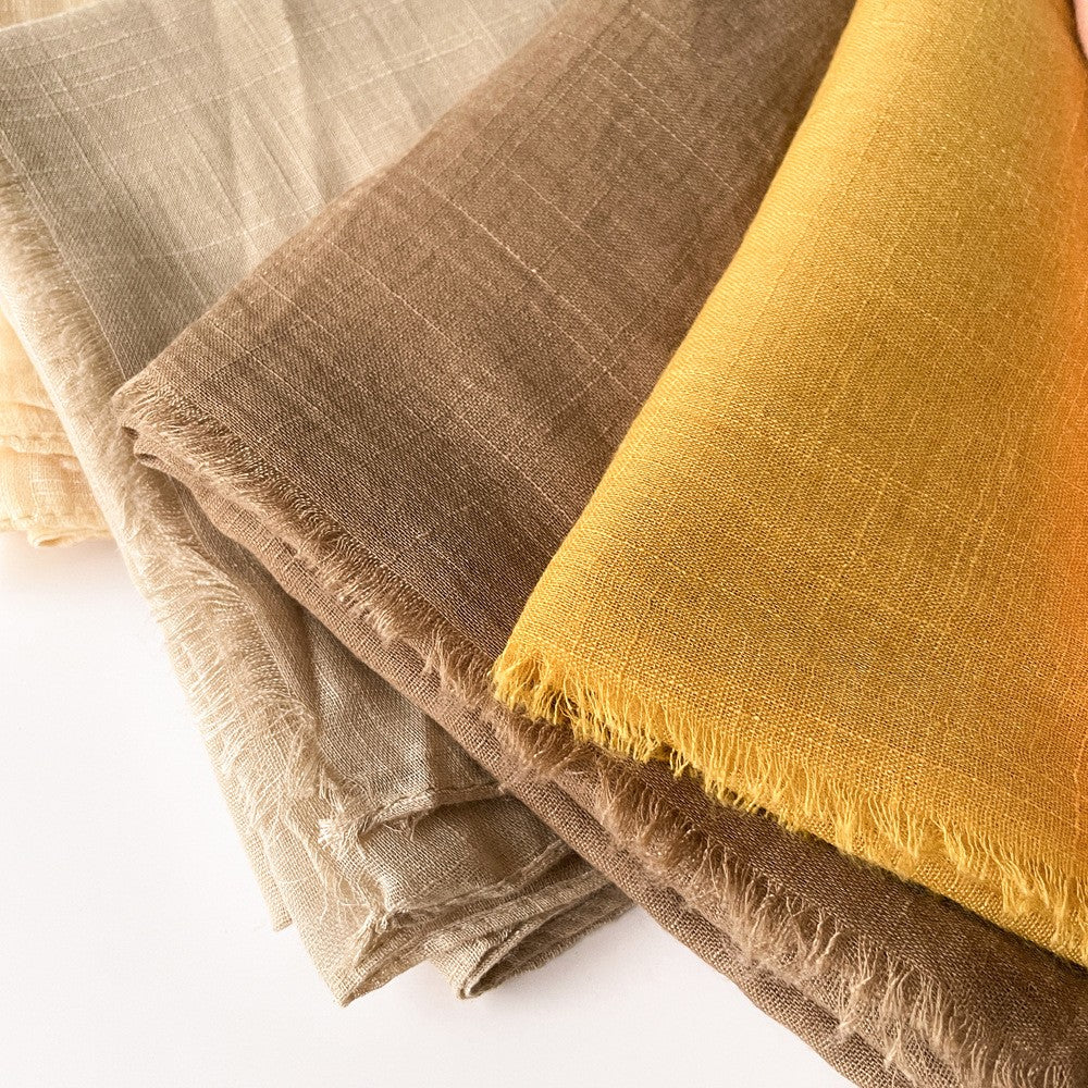 Raya Slub Cotton Tassel Scarf