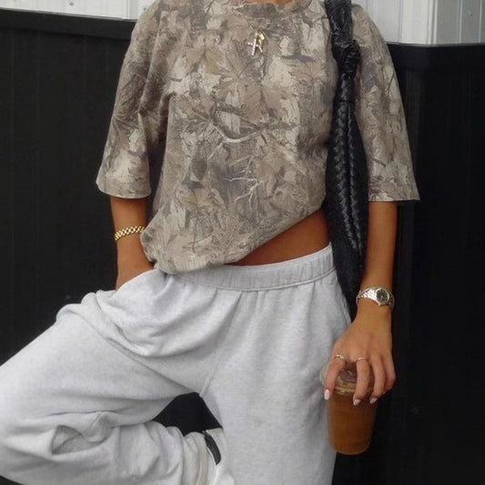 Solani Printed Leaf Blouse