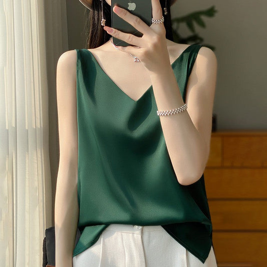 Solenne - Satin Drape Camisole