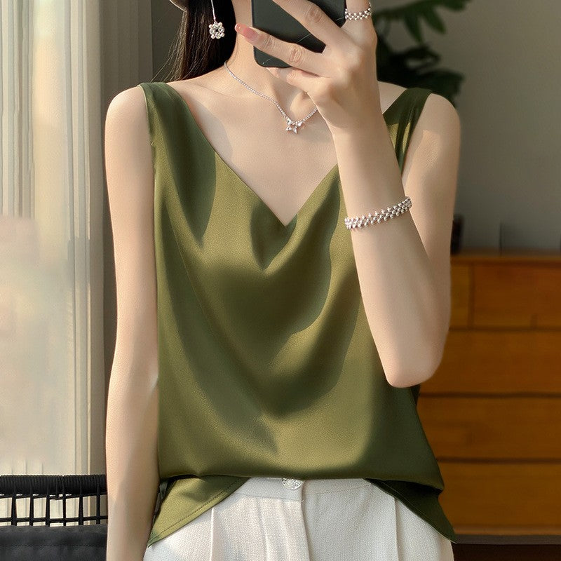 Solenne - Satin Drape Camisole