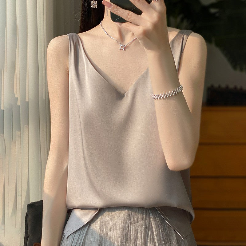 Solenne - Satin Drape Camisole
