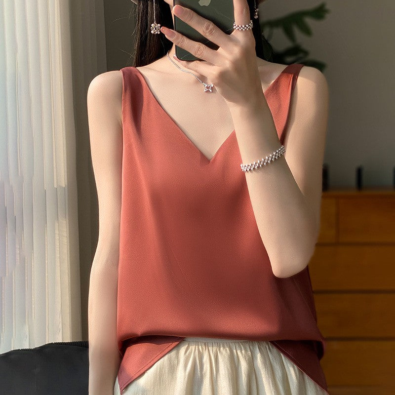 Solenne - Satin Drape Camisole