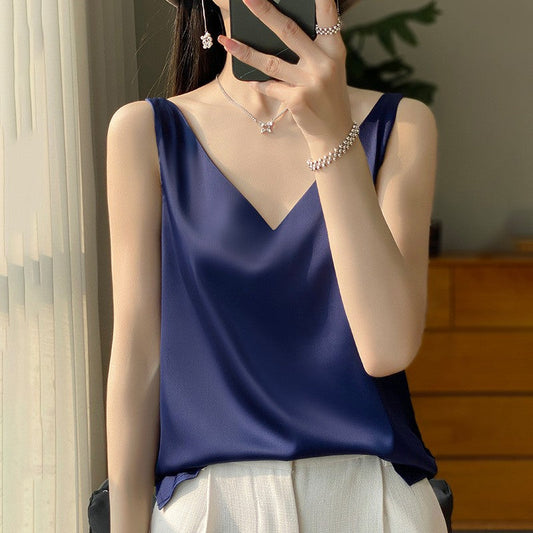 Solenne - Satin Drape Camisole