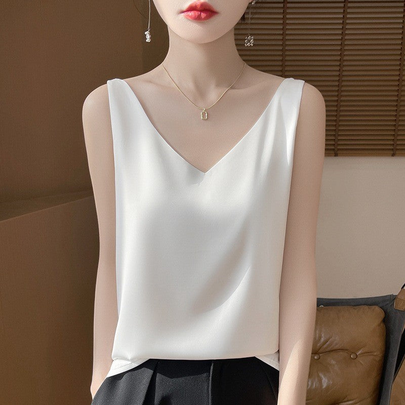 Solenne - Satin Drape Camisole