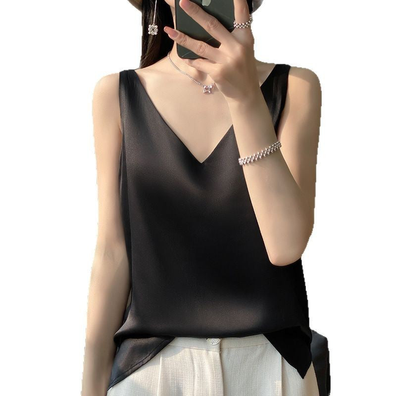 Solenne - Satin Drape Camisole