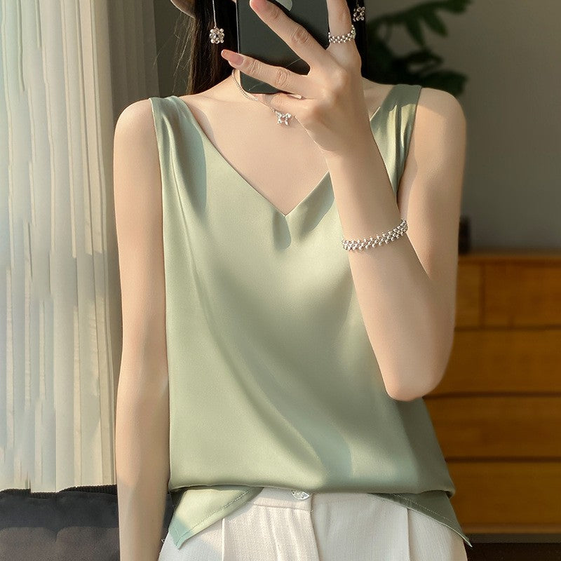 Solenne - Satin Drape Camisole