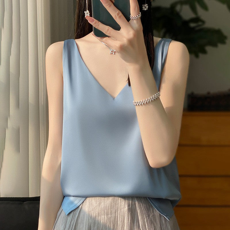 Solenne - Satin Drape Camisole