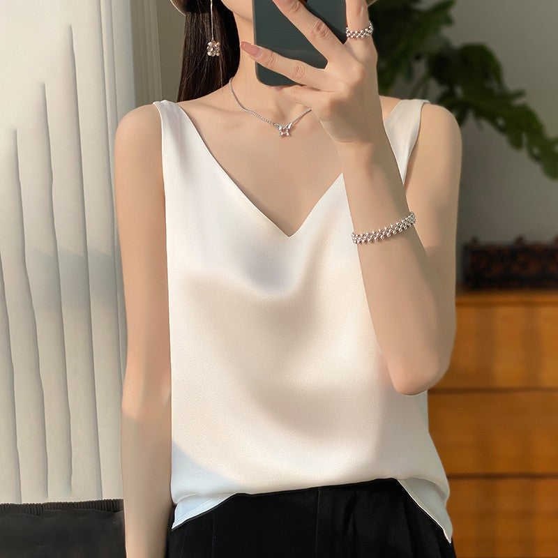 Solenne - Satin Drape Camisole