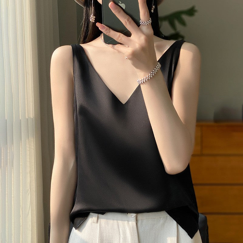Solenne - Satin Drape Camisole