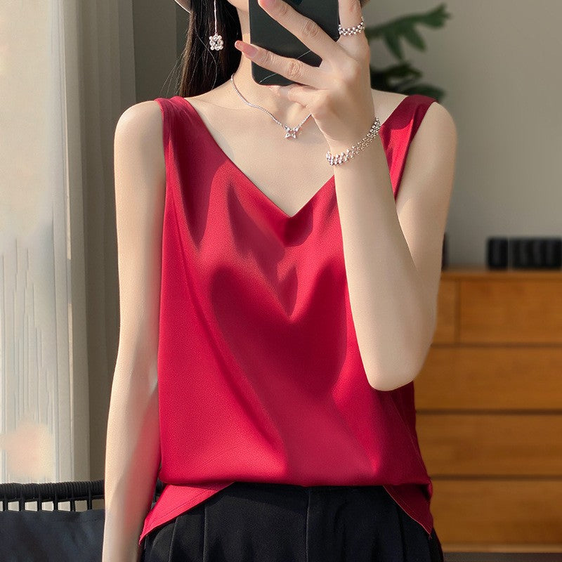 Solenne - Satin Drape Camisole
