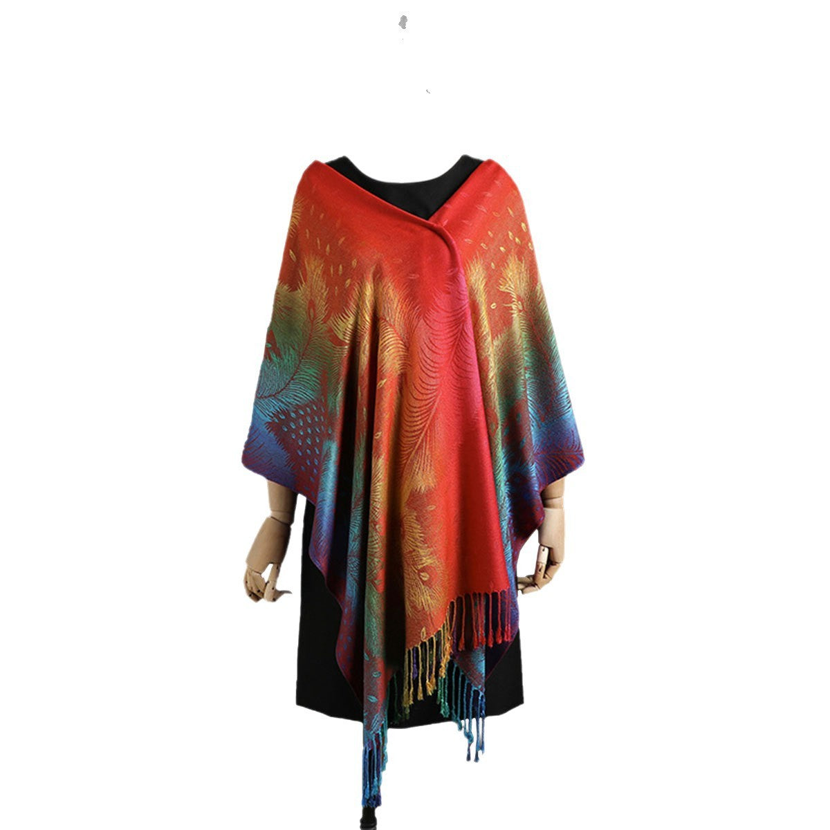 Tahlia Feather Fringe Shawl