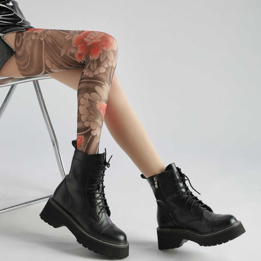 Tiriah Peony Illusion Tights