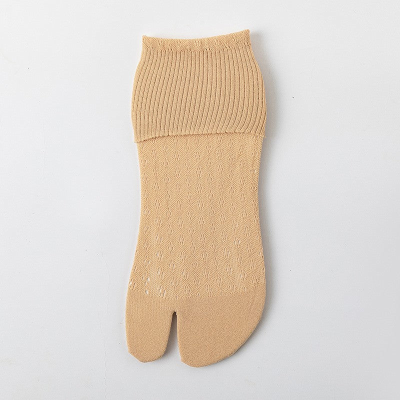 Yaira Mesh-Cut Velvet Socks